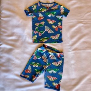 Mini Boden Butterfly Short & Short Sleeve PJ Set